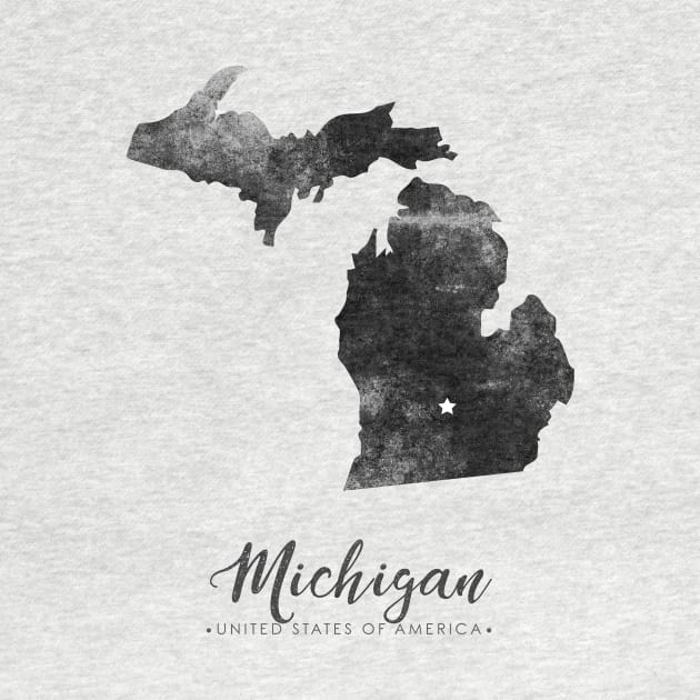 Michigan state map by StudioGrafiikka